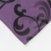Couverture en polaire violette parisienne Damask (Coin)