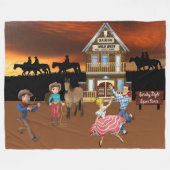 Couverture en polaire Wild West Jamboree (Devant (Horizontal))