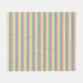 Couverture en polaire - Zigzag multicolore 3 (Devant (Horizontal))