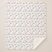 Couverture en silhouette Motif rose (Devant)