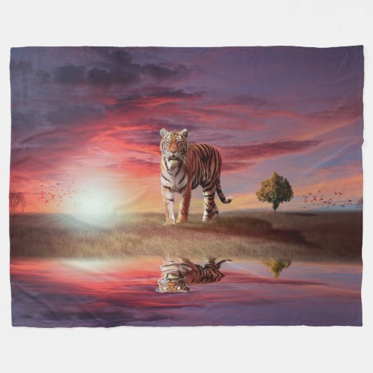 Couverture en Tiger Fleece (Devant (Horizontal))