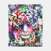 Couverture en Tiger Fleece | Coloré | Art Abstrait (Devant)