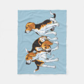 Couverture en toison beagle (Devant)