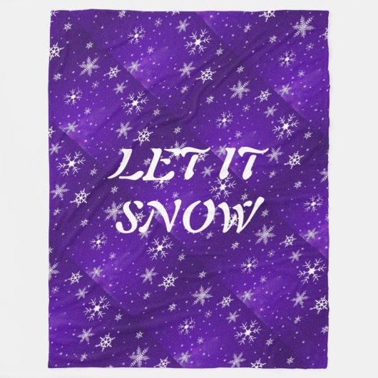 Couverture en toison blanche bleu violet dorsal (Devant)