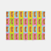 couverture en toison carrelée hotdog (Devant (Horizontal))