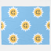 Couverture En Toison Chaude Et Ensoleillée 60x80 (Devant (Horizontal))