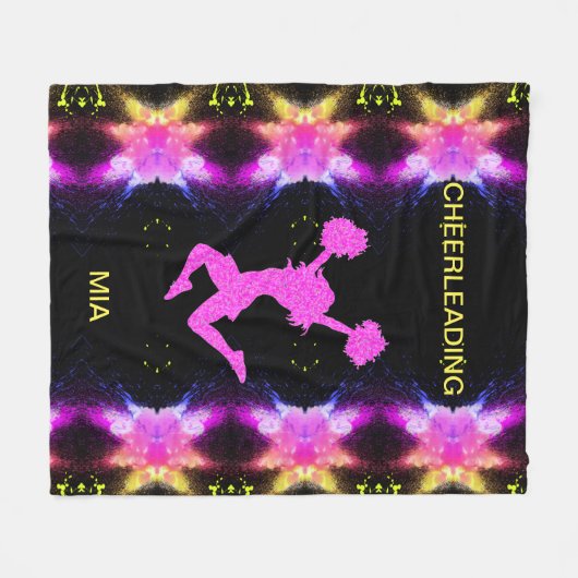Couverture en toison CHEERLEADING. (Devant (Horizontal))
