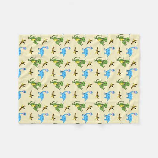 Couverture en toison de dinosaures (Devant (Horizontal))
