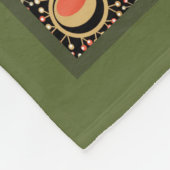 Couverture en toison de patchwork africain (Coin)