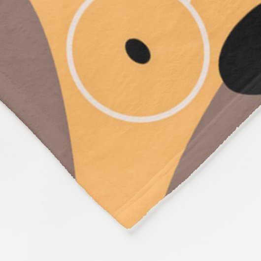 Couverture en toison Jour du chien 60x80 (Coin)