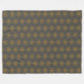 Couverture en toison Mandala Dusk Retro (3 tailles (Devant (Horizontal))