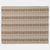 couverture en toison motif d'origine africaine (Devant (Horizontal))