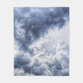 Couverture en toison orageuse nuages (Devant)