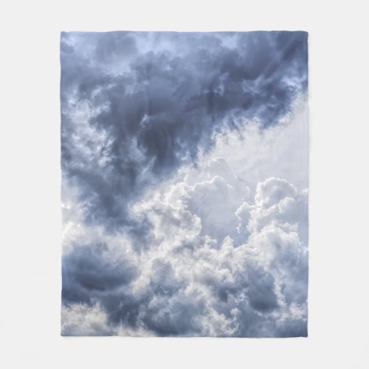 Couverture en toison orageuse nuages (Devant)