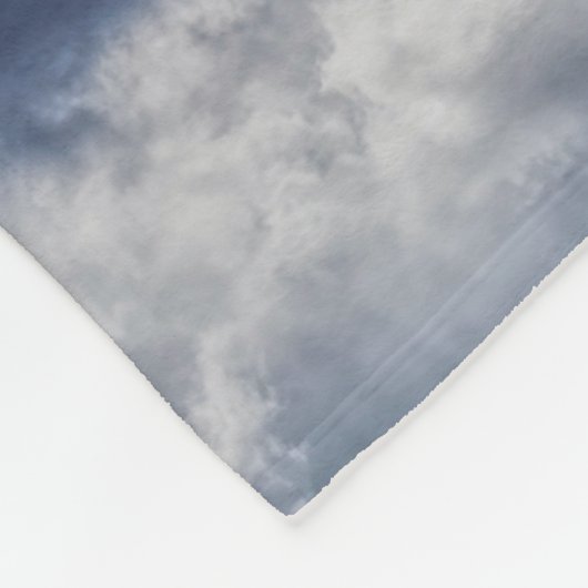 Couverture en toison orageuse nuages (Coin)