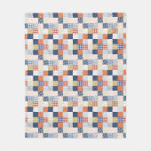 Couverture en toiture rouge et bleu (Devant)