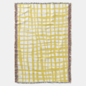 Couverture en vichy motif en jaune (devant Vertical)