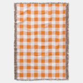 Couverture en vichy orange (devant Vertical)
