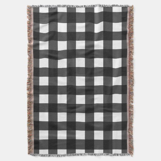 Couverture En vichy simple en noir et blanc (devant Vertical)