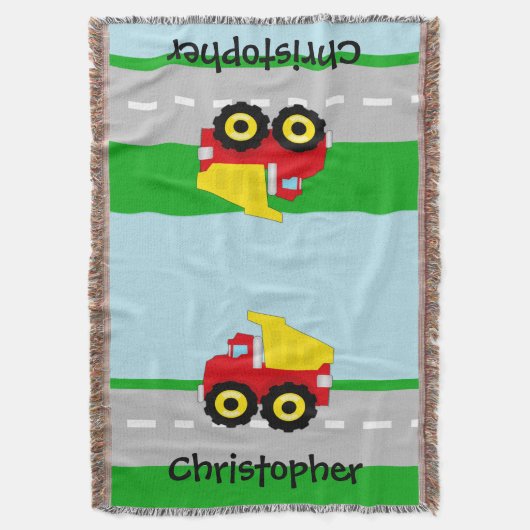 Couverture Enfants garçons Construction camion (devant Vertical)