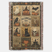 Couverture Ensemble de courtepointe patchwork Halloween couve (devant Vertical)