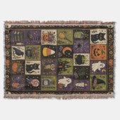 Couverture Ensemble de courtepointe patchwork Halloween couve (Devant)