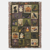 Couverture Ensemble de courtepointe patchwork Halloween couve (devant Vertical)