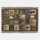 Couverture Ensemble de courtepointe patchwork Halloween couve (Devant)