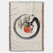 Couverture Enso Circle et Bonsai Tree sur toile (devant Vertical)