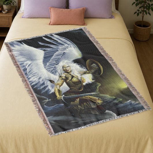 Couverture Épée d'ange guerrier de fantasy féroce