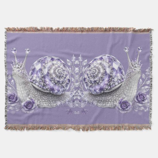 Couverture Escargot de cristal violet argenté (Devant)