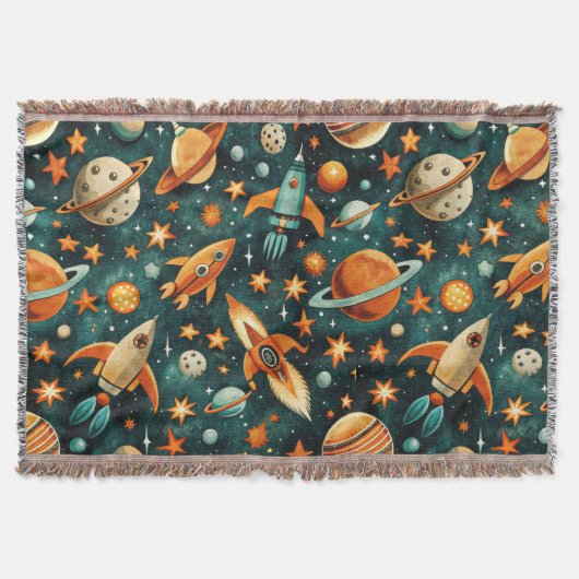 Couverture Espace atomique milieu du siècle Orange sarcelle P (Devant)
