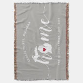 Couverture État d'origine du Michigan Personnalisé (devant Vertical)