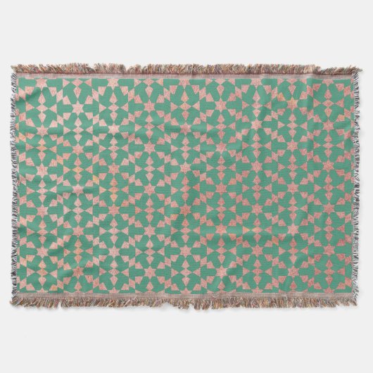 Couverture Ethnic Marocain Motif géométrique (Devant)