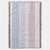 Couverture ethnique, rayée, patchwork (devant Vertical)