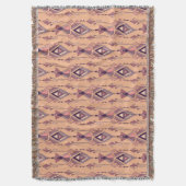 Couverture Ethnique tribale : Aztec Mexicain sans couture Vin (devant Vertical)