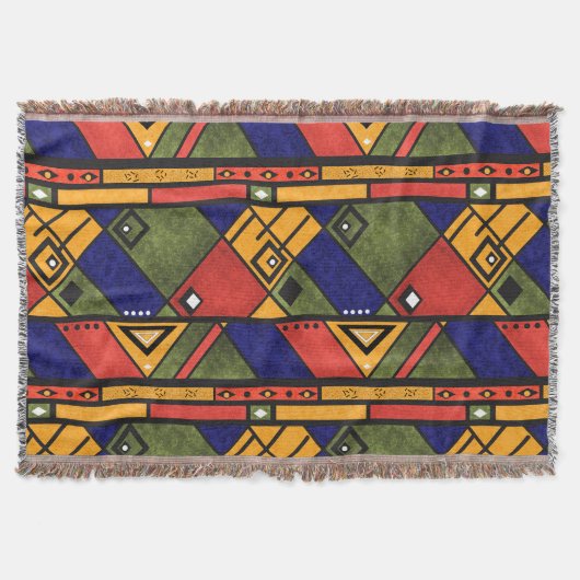 Couverture Ethno africain sans couture traditionnelle motif (Devant)