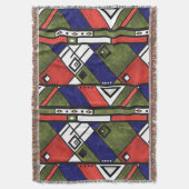 Couverture Ethno africain sans couture traditionnelle motif (devant Vertical)