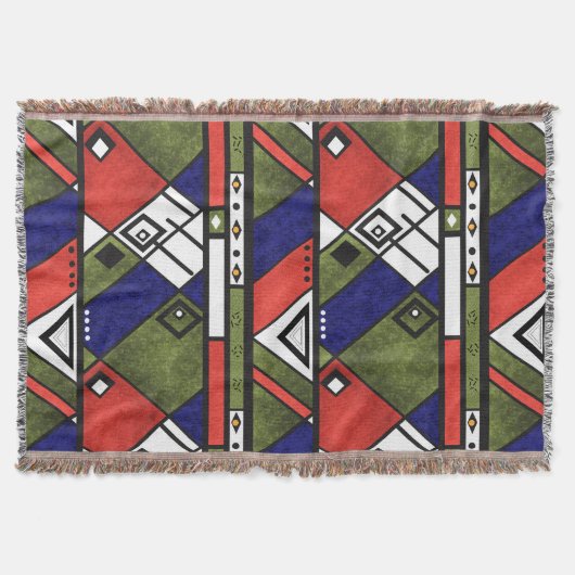 Couverture Ethno africain sans couture traditionnelle motif (Devant)