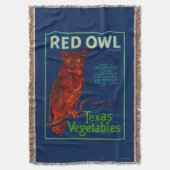 Couverture Étiquette végétal de hibou rouge (devant Vertical)