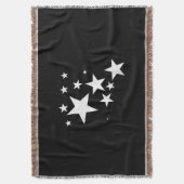 Couverture Étoiles Blanches Star-Motif-Design Costume cadeau (devant Vertical)