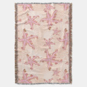 Couverture Étoiles de mer et motif pastel rose corail (devant Vertical)