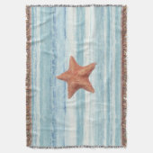 Couverture Étoiles de mer peintes sur les rayures bleues (devant Vertical)