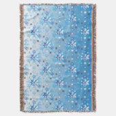 Couverture Étoiles et flocons de neige bleu et blanc complexe (devant Vertical)