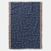 Couverture Étoiles Marine Et Or (devant Vertical)