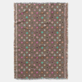 Couverture Etoiles Twinkings, Taupe Tan & multi Pastels (devant Vertical)