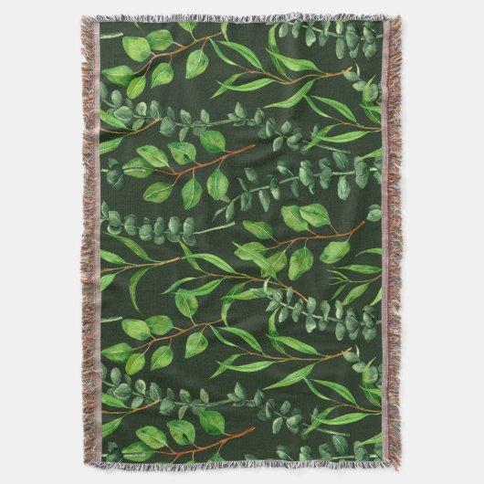 Couverture Eucalyptus vert foncé (devant Vertical)
