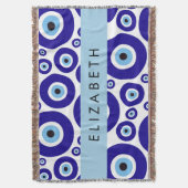Couverture Evil Eye, Greek Eye, Turkish Eye, Mati, Your Name (devant Vertical)