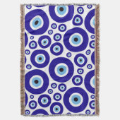 Couverture Evil Eye Pattern, Greek Eye, Turkish Eye, Nazar (devant Vertical)