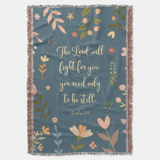 Couverture Exode 14:14 Bible Turquoise de Bohême Verse (devant Vertical)